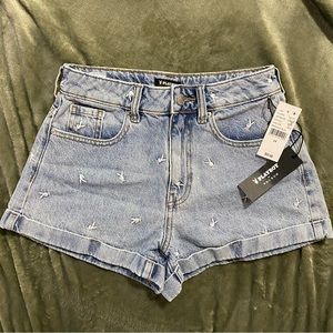 SOLD | Playboy Embroidered Mom Shorts, Size 24
